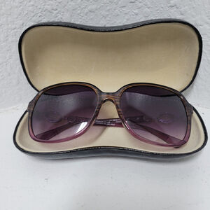 VERSACE Rhinestone Adult Unisex Sunglasses Eyewear Pink Brown Frame